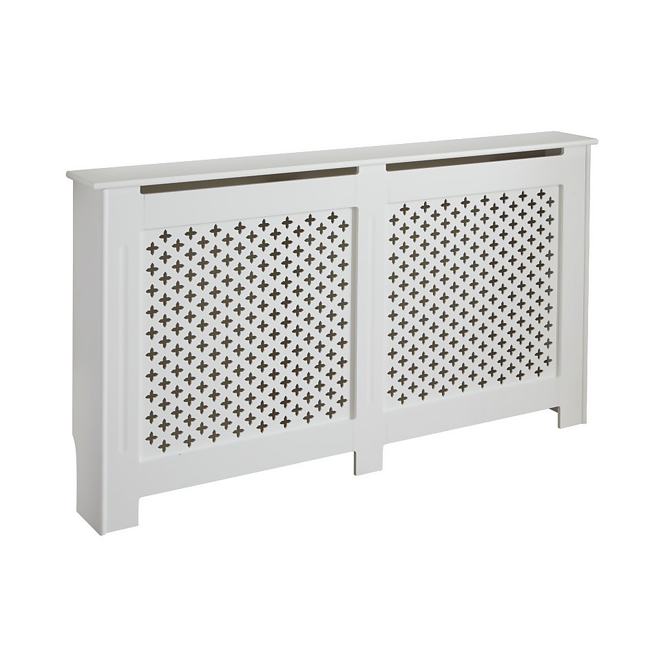 Lloyd Pascal Radiator Cover with Classic Style in White - Large