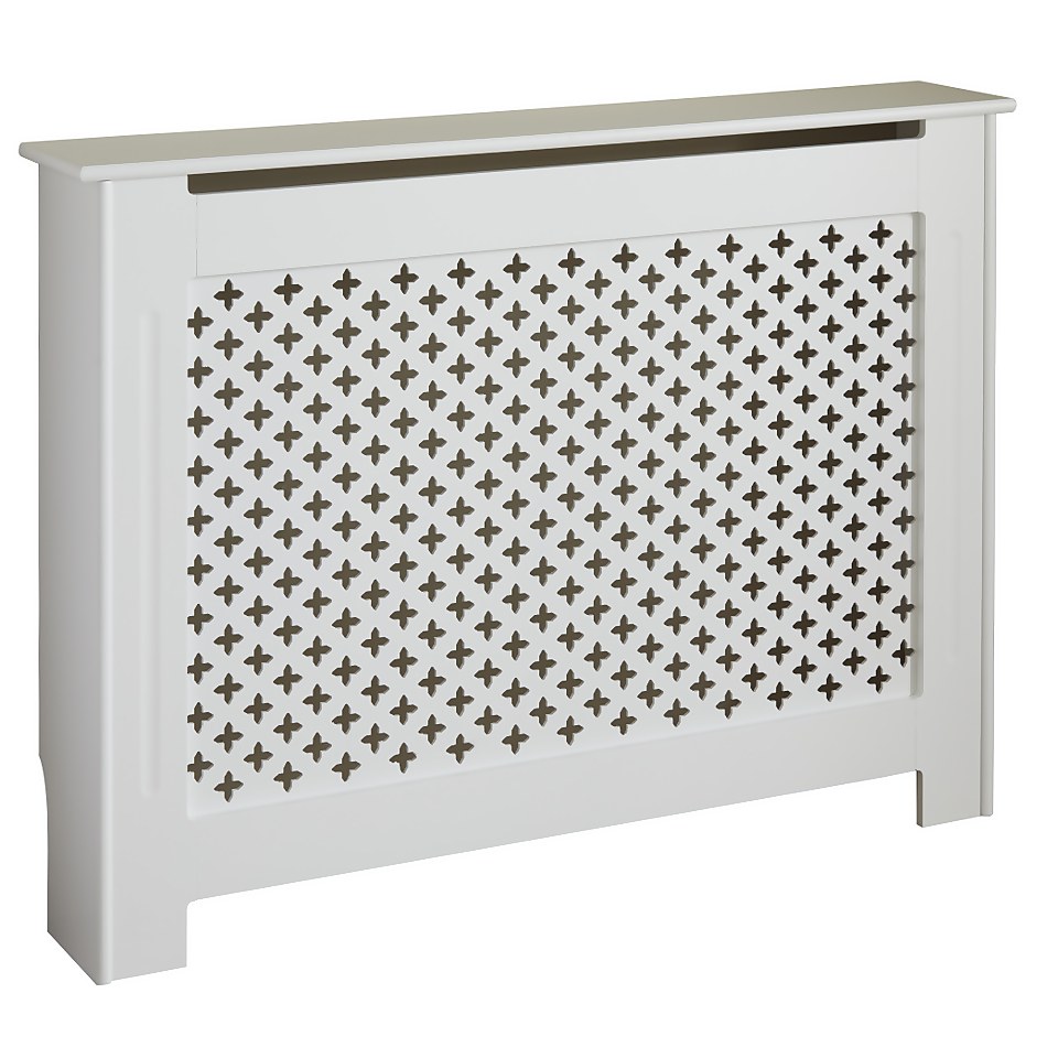 Lloyd Pascal Radiator Cover with Classic Style in White - Medium