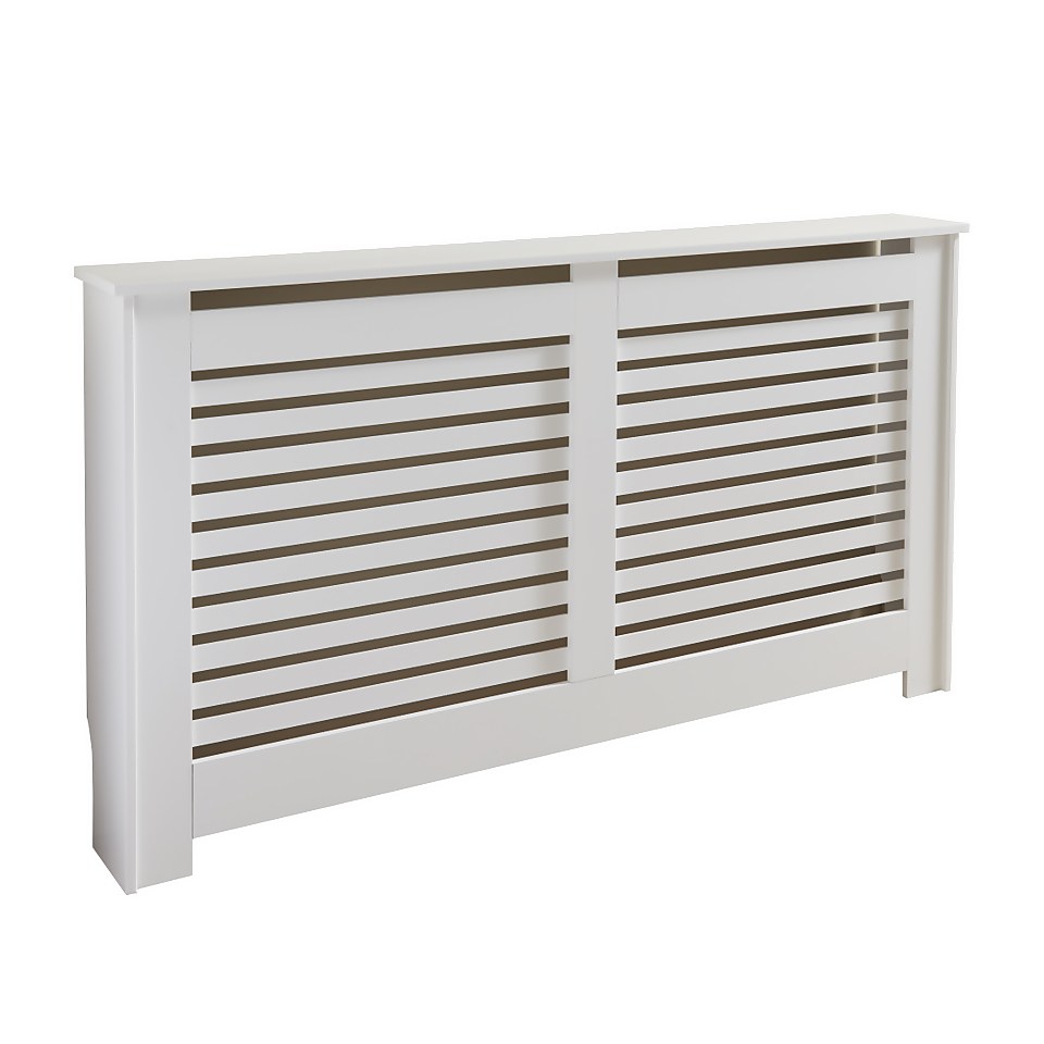 Lloyd Pascal Radiator Cover with Contemporary Style in White - Large