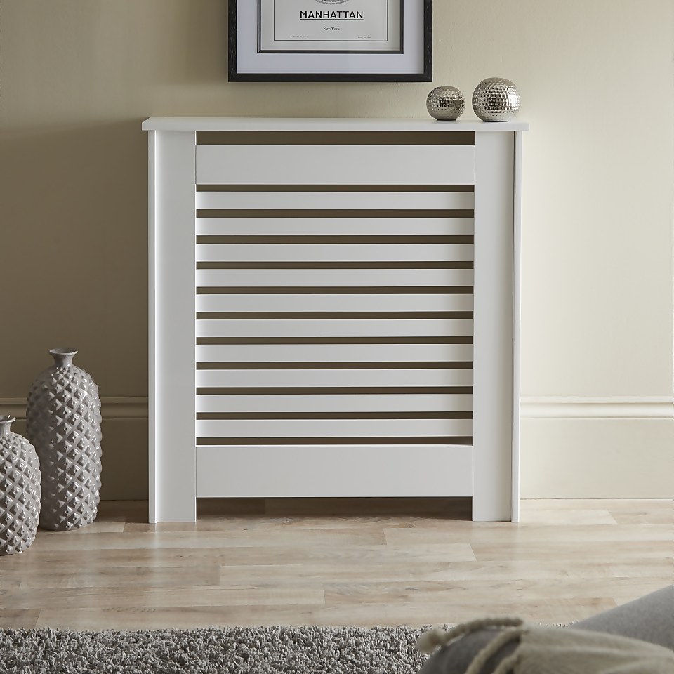 Lloyd Pascal Radiator Cover with Contemporary Style in White - Mini