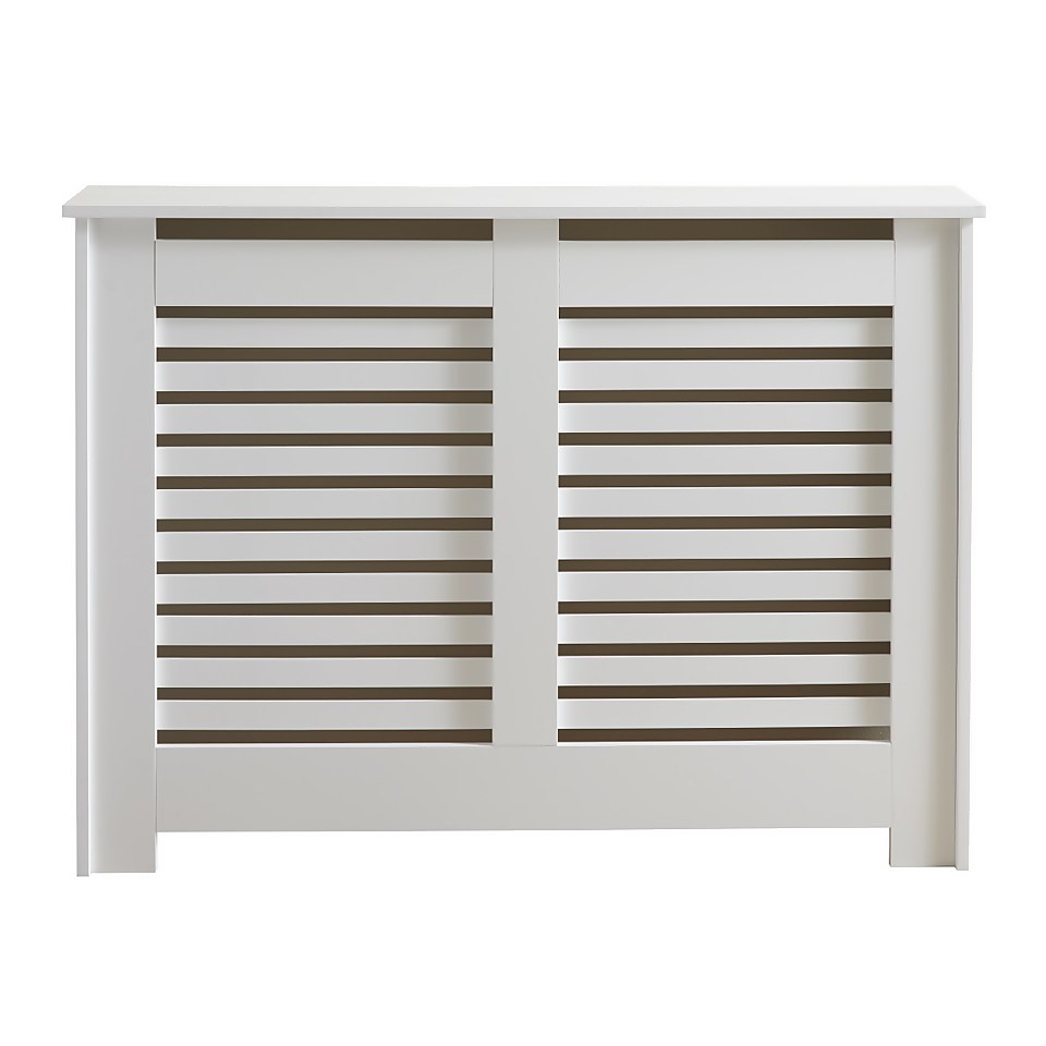 Lloyd Pascal Radiator Cover with Contemporary Style in White - Medium