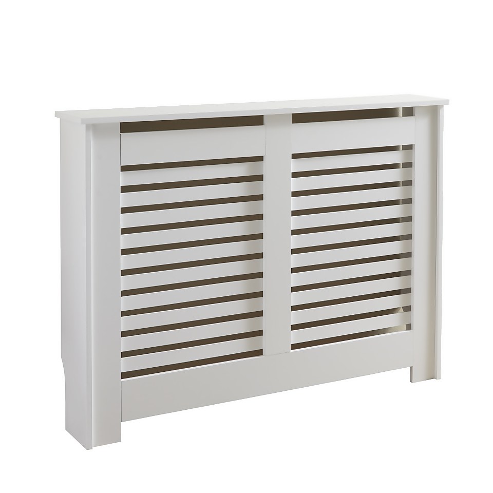 Lloyd Pascal Radiator Cover with Contemporary Style in White - Medium