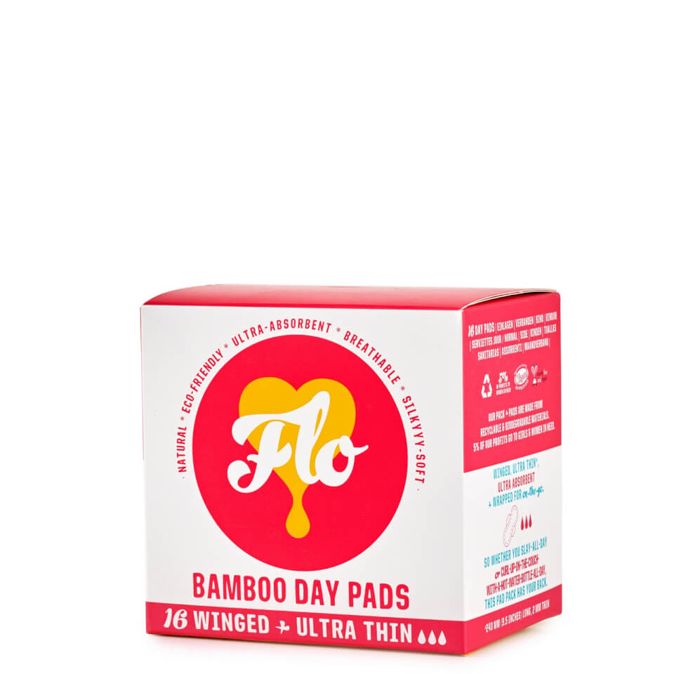 FLO Bamboo Day Pad Pack (16 Pads)