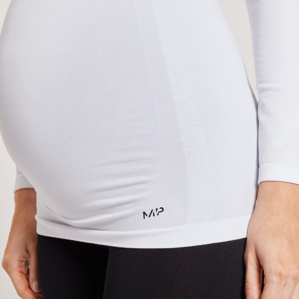 MP Women's Maternity Seamless Long Sleeve T-Shirt - White