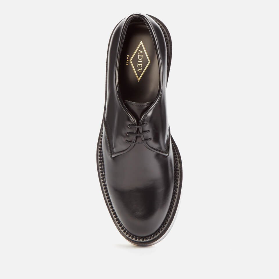 Adieu Men's Type 54C Leather Derby Shoes - Black - UK 7 | Coggles