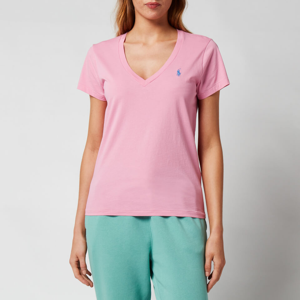 Polo Ralph Lauren Women s Short Sleeve V Neck T Shirt Beach Pink XS Coggles