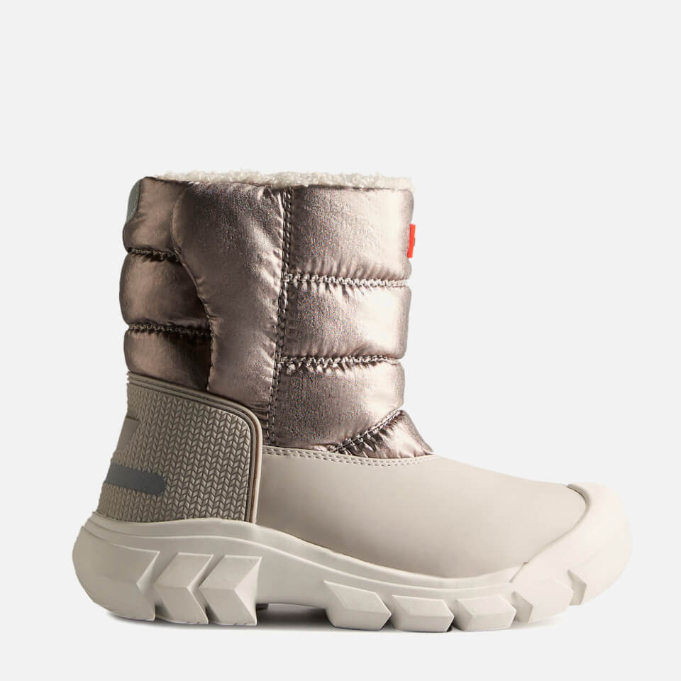 Hunter Original Kids Snow Boots Dark Silver Hail Grey Allsole