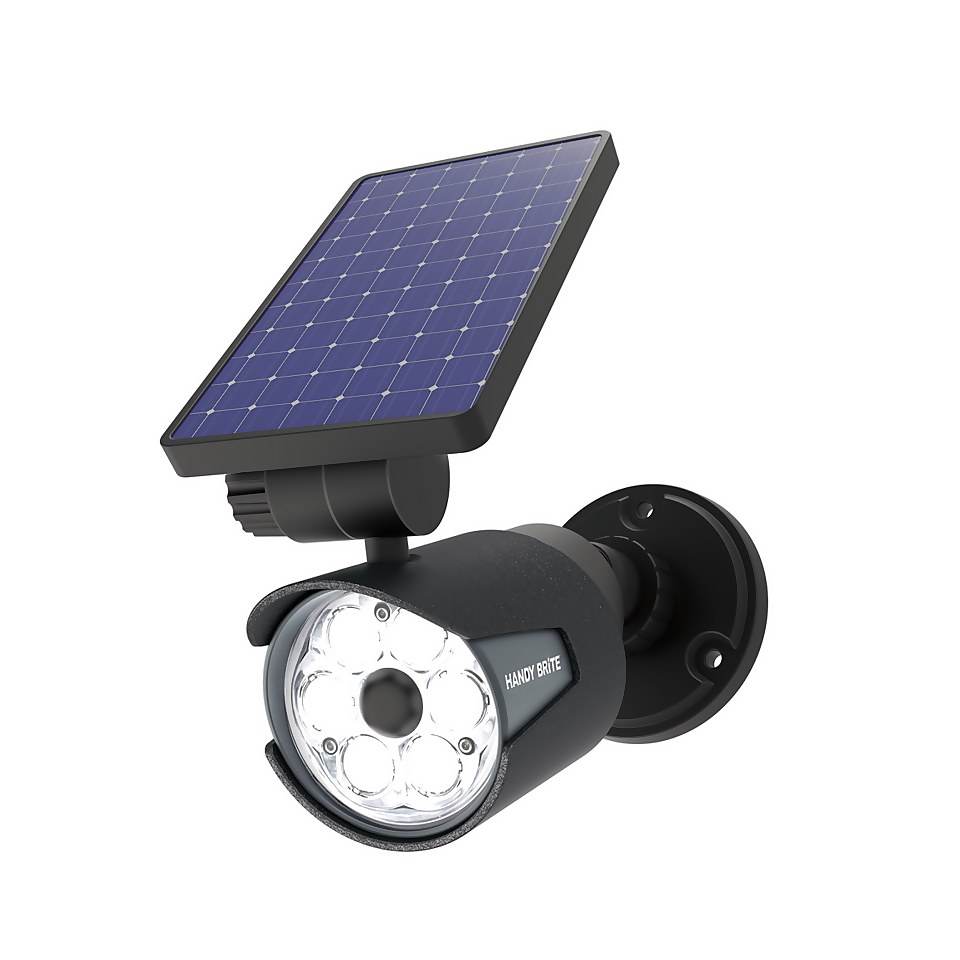 JML Handy Bright LED Spotlight - Solar Powered Motion-Activated LED Security Light
