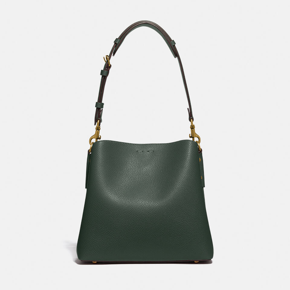 Coach Women's Colorblock Leather Willow Bucket Bag - Green Multi