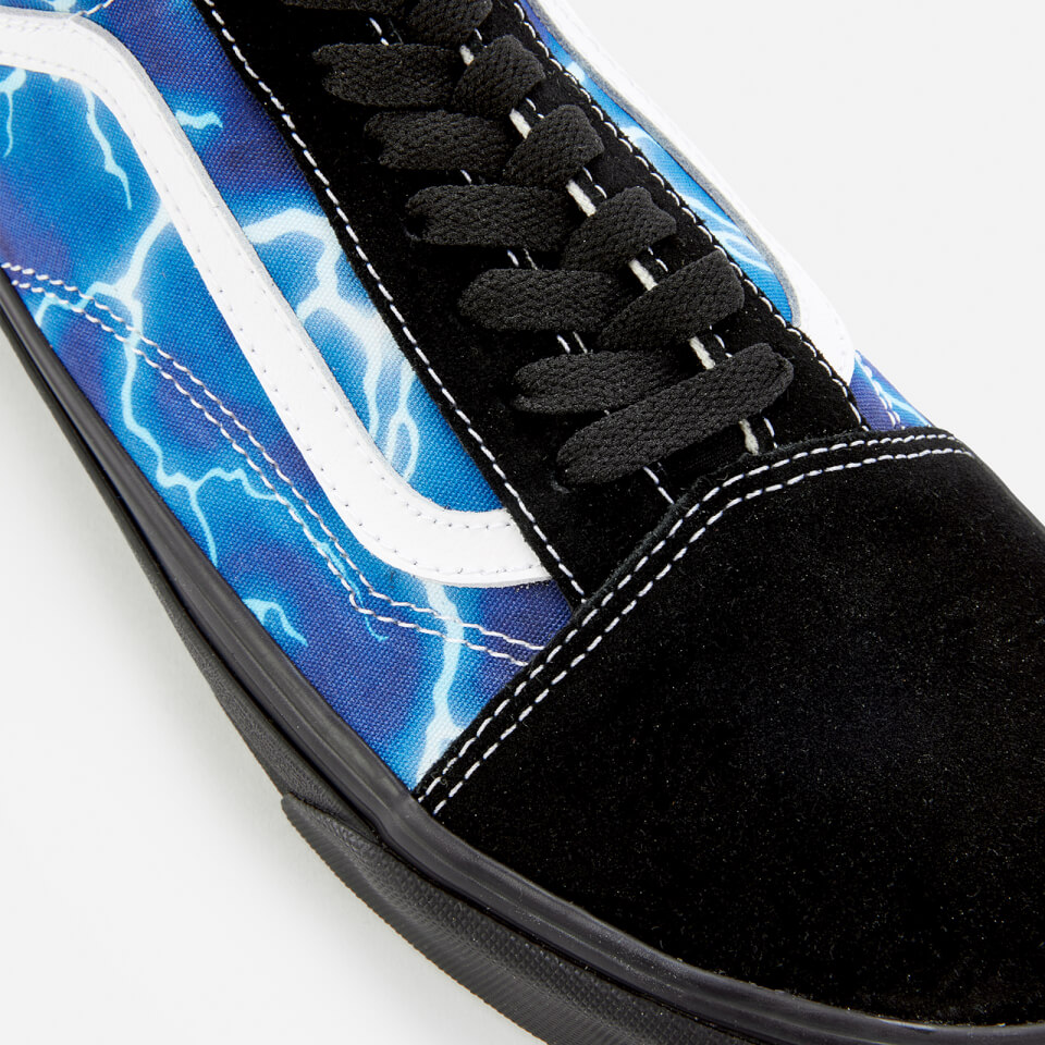 Vans lightning bolt black hot sale