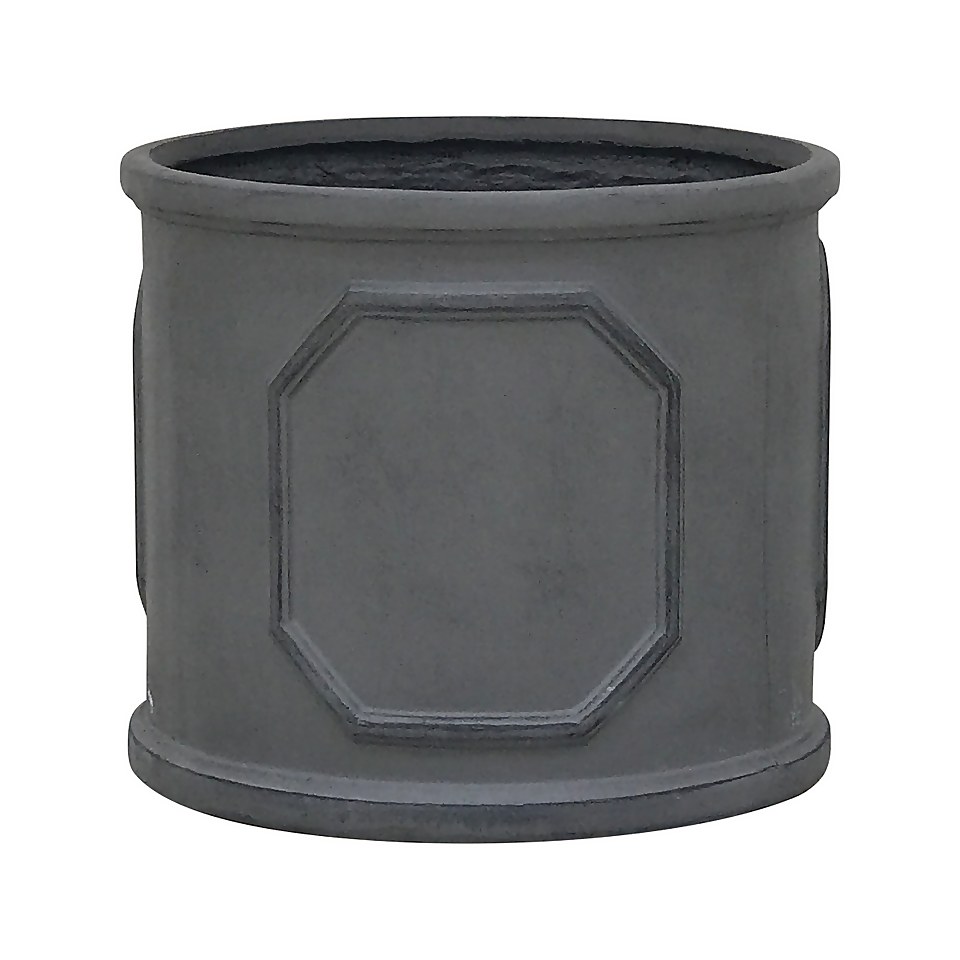 Mayfair Lead Cylinder Plant Pot - 32cm