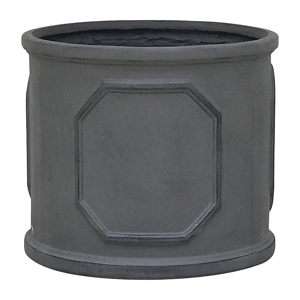 Mayfair Lead Cylinder Plant Pot - 38cm