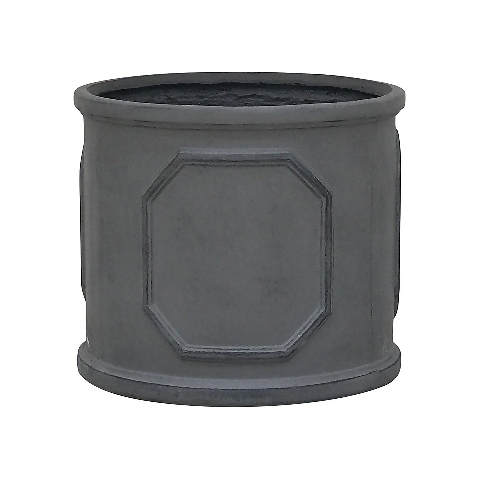Mayfair Lead Cylinder Plant Pot - 27cm