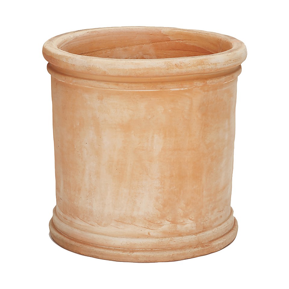 Regency  Terracotta Cylinder Pot 28cm