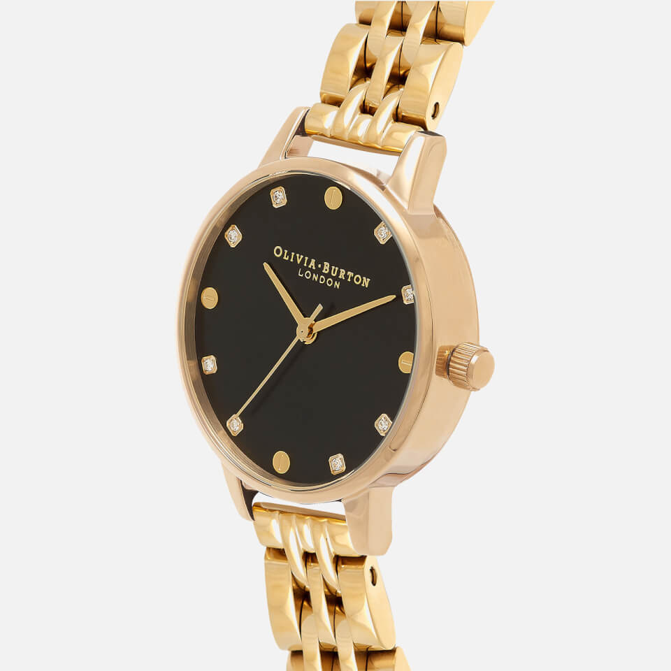Olivia Burton Women's Classics Collection Watch - Black & Gold