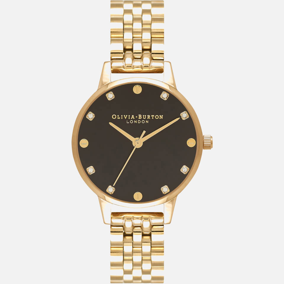 Olivia Burton Women's Classics Collection Watch - Black & Gold