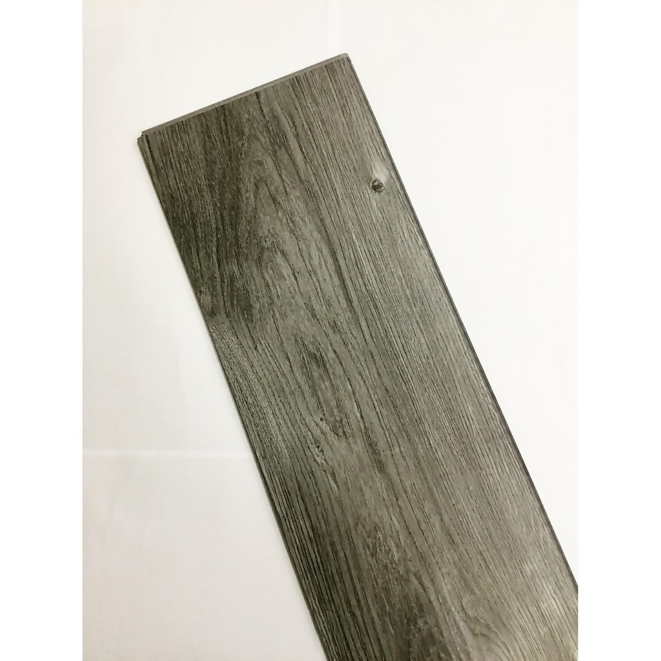Rigid Core Luxury Vinyl Flooring Carbon Grey Plank
