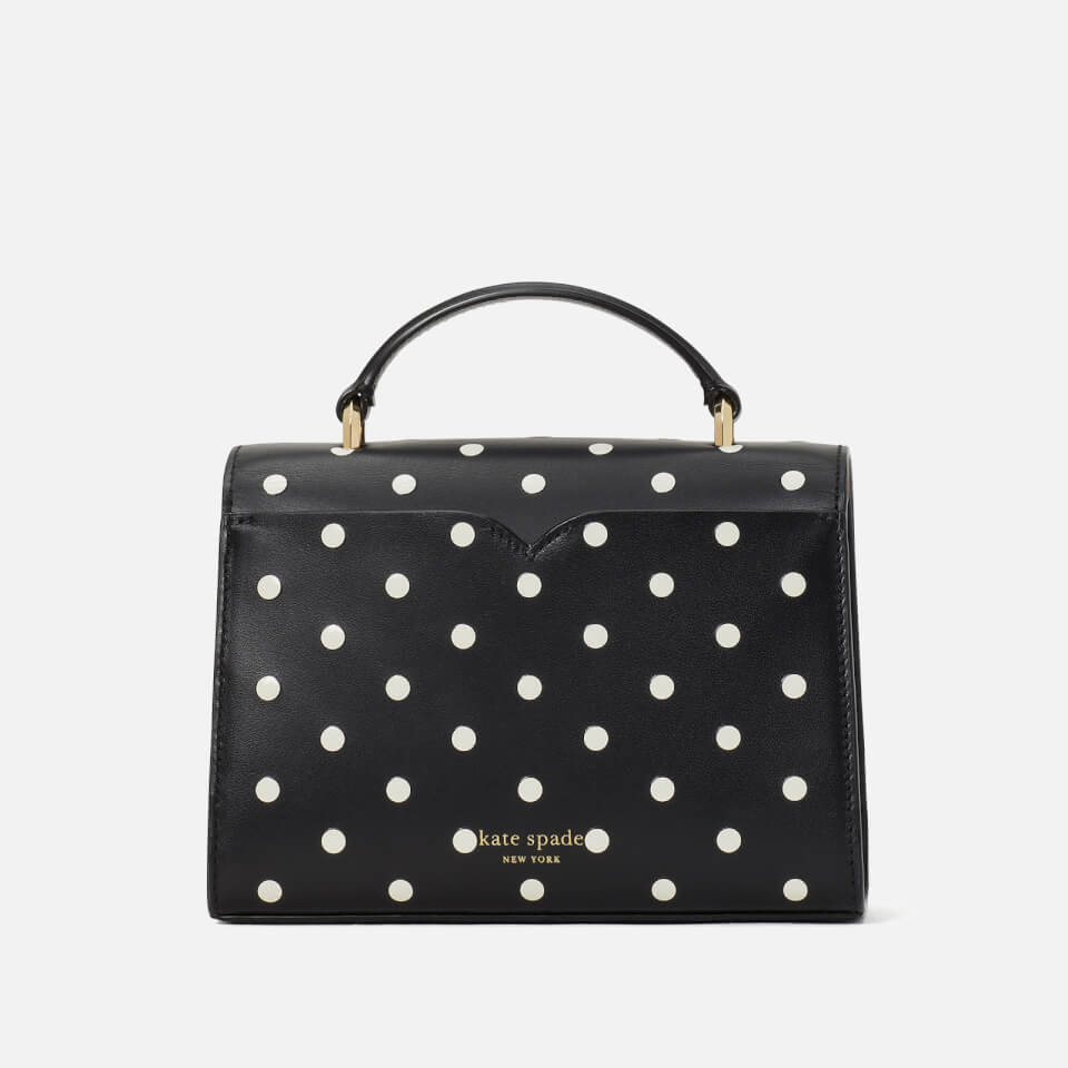 Kate Spade New York Women's Lovitt Dot Printed Leather – Top Handle Bag - Black Multi