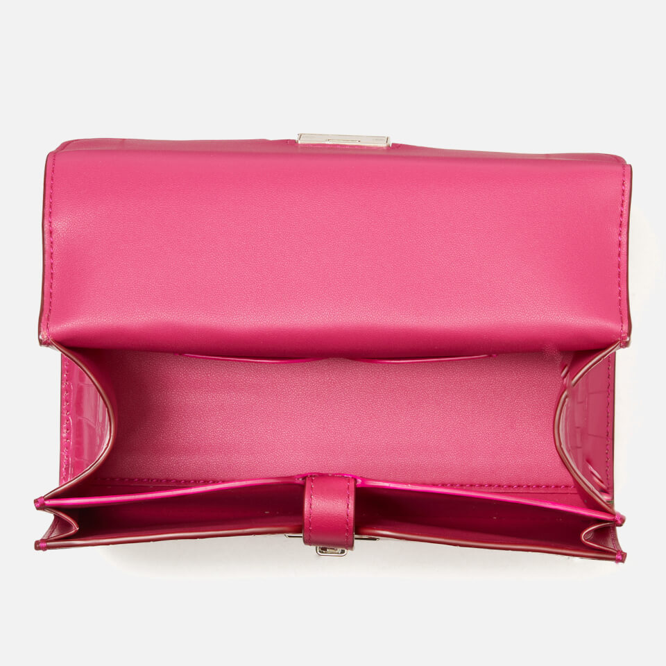 Kate Spade New York Women's Lovitt Croc Leather – Top Handle Bag - Pink