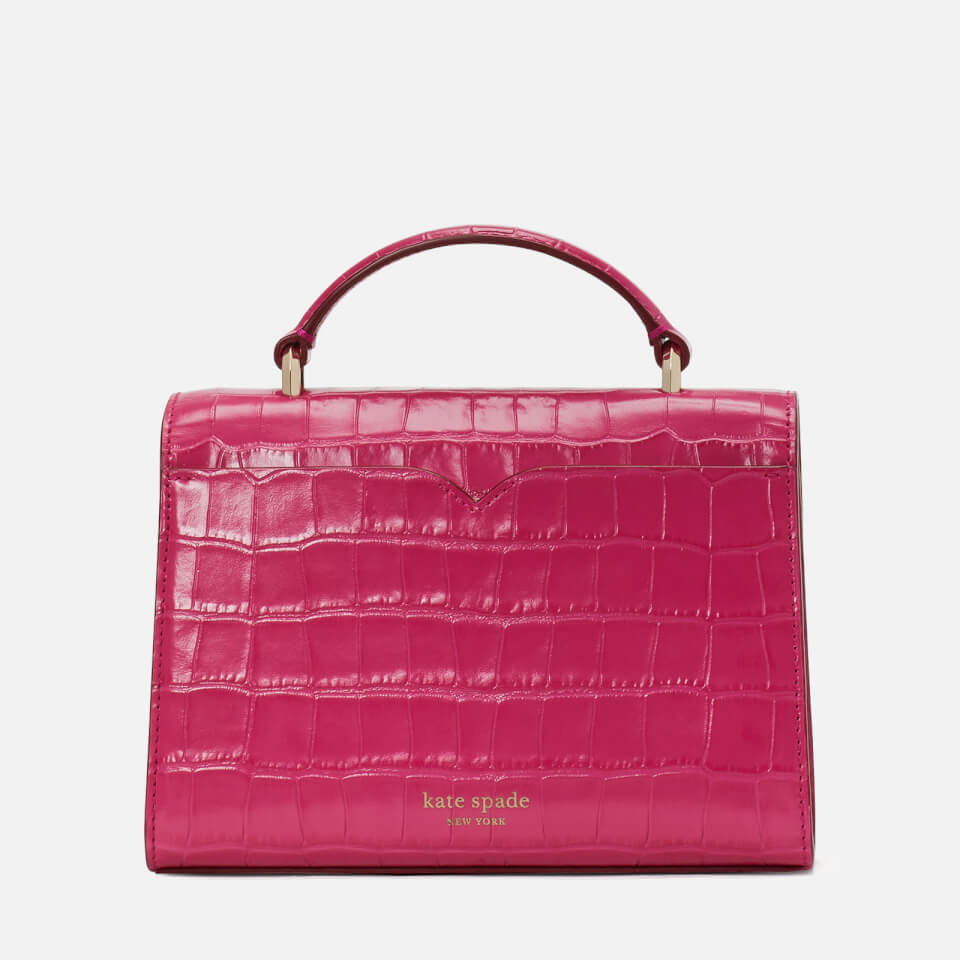 Kate Spade New York Women's Lovitt Croc Leather – Top Handle Bag - Pink