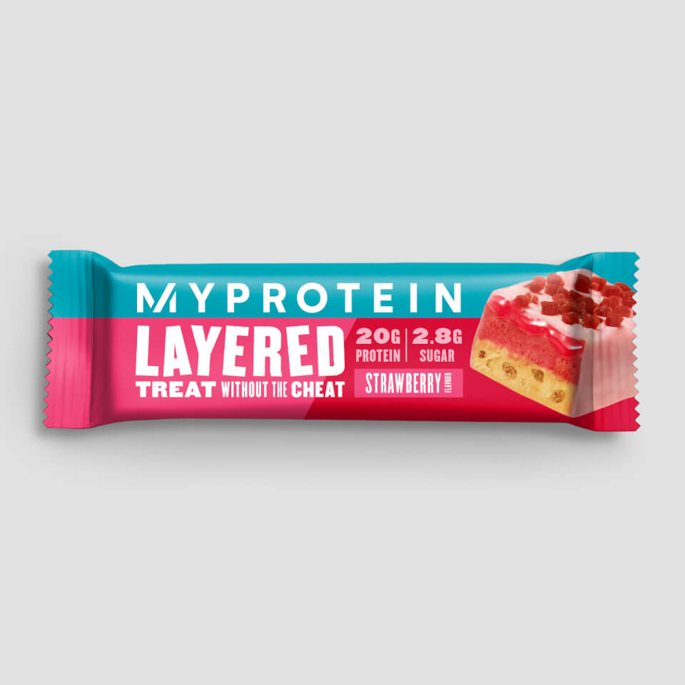 Layered Protein Bar (New Flavours) - 12 x 60g - Strawberry