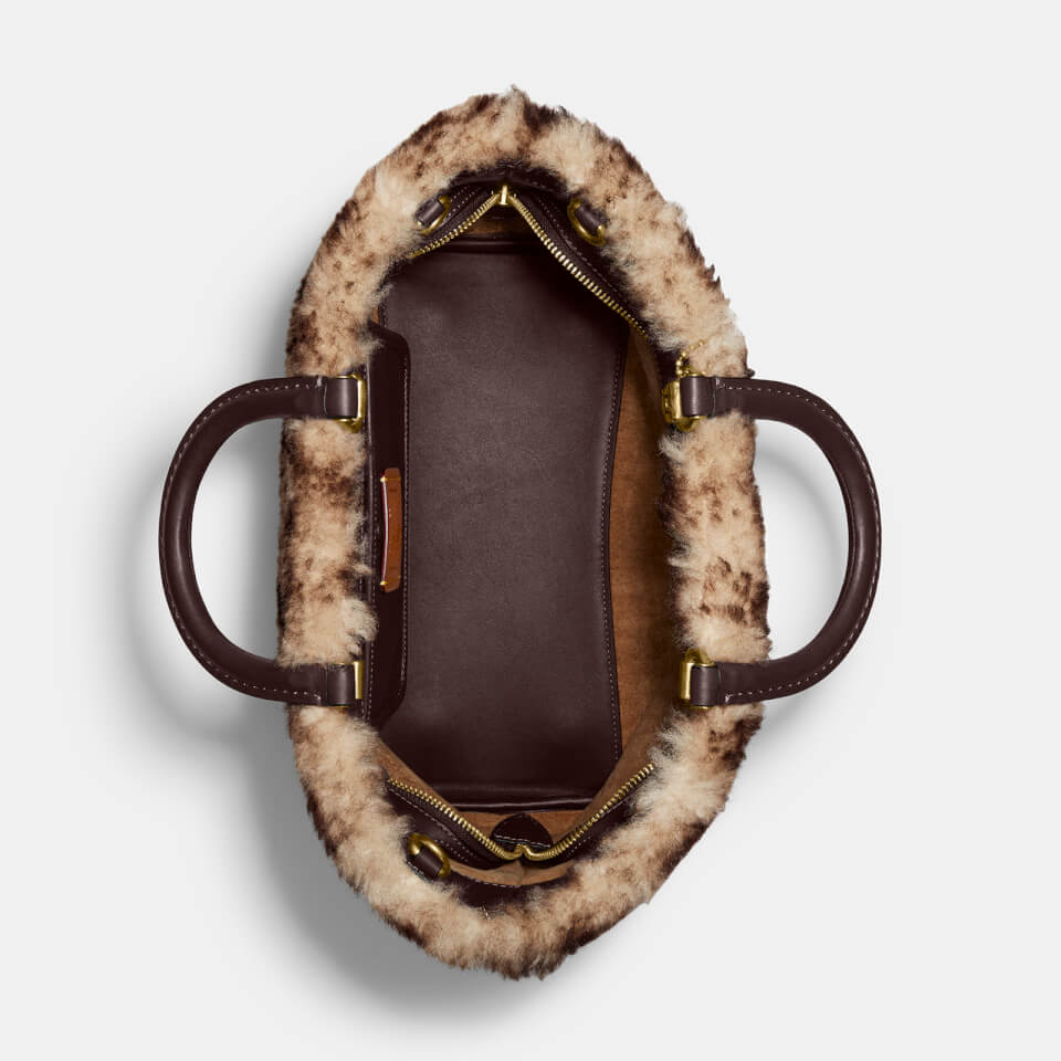 Coach 1941 Women's Signature Shearling Rogue Tote Bag - Brown