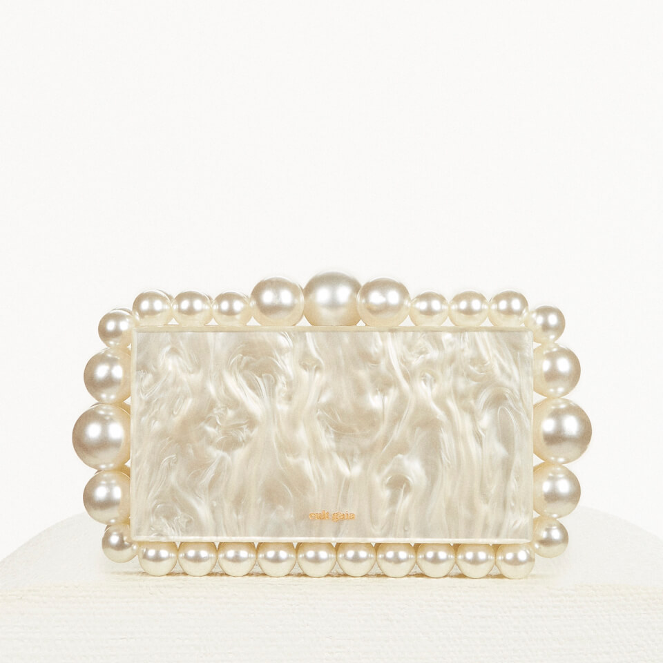 Cult Gaia Eos Marbled Acrylic Clutch Bag