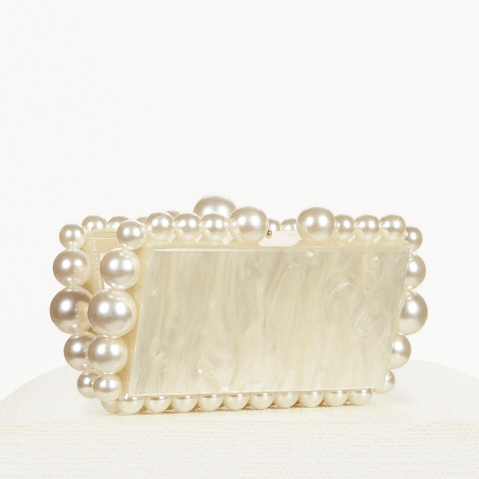 Cult Gaia Eos Marbled Acrylic Clutch Bag