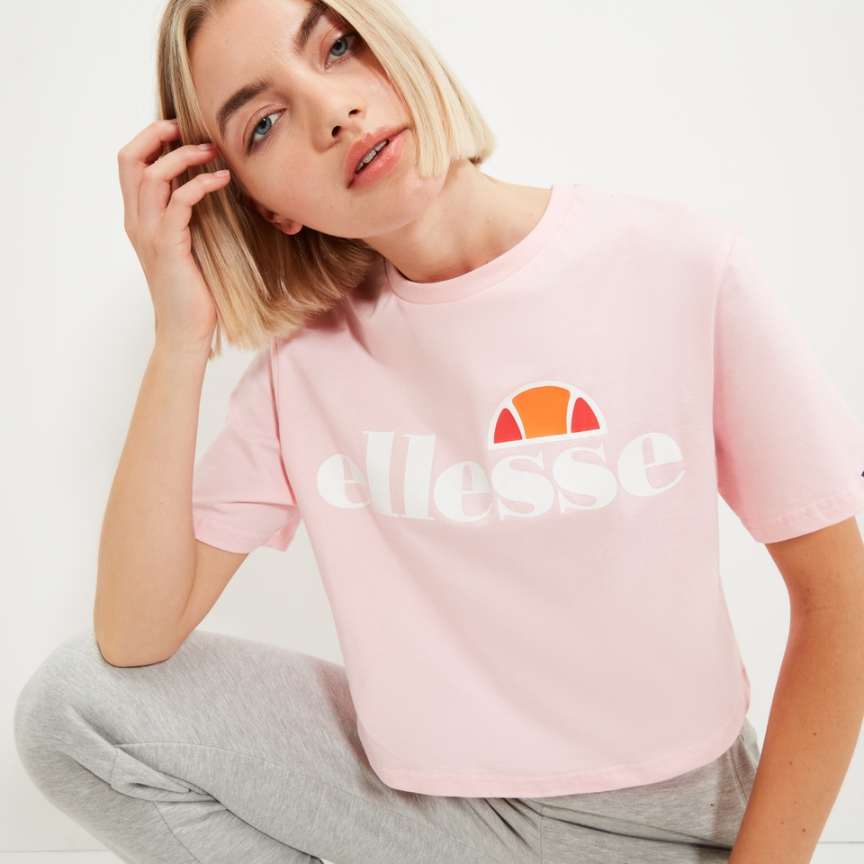 Women's Alberta Cropped Tee Pink