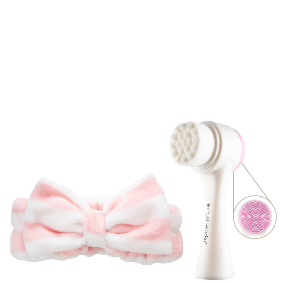 brushworks Luxury Facial Cleansing Brush and Headband