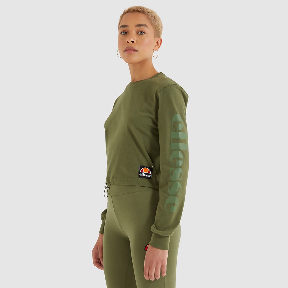 Women's Taner Crop T-Shirt Khaki