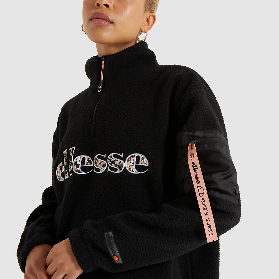 Monticule 1/2 Zip Track Top Black