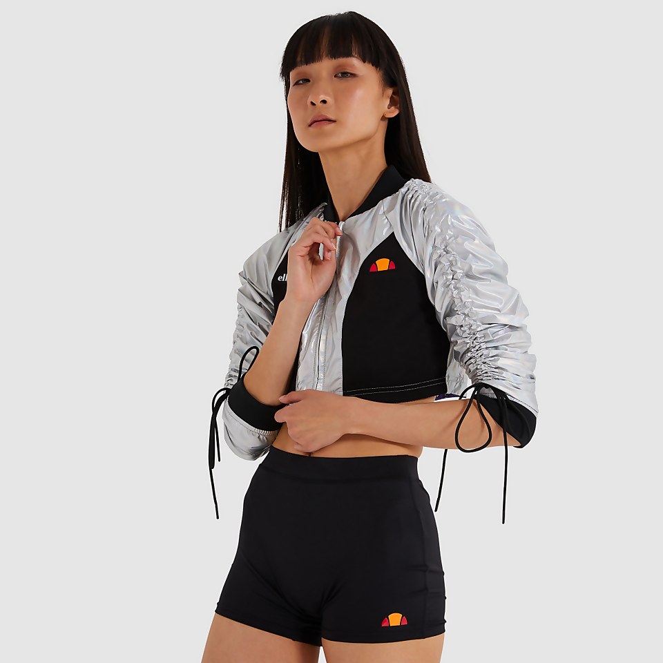 Women's Houghton Crop Track Top Silver