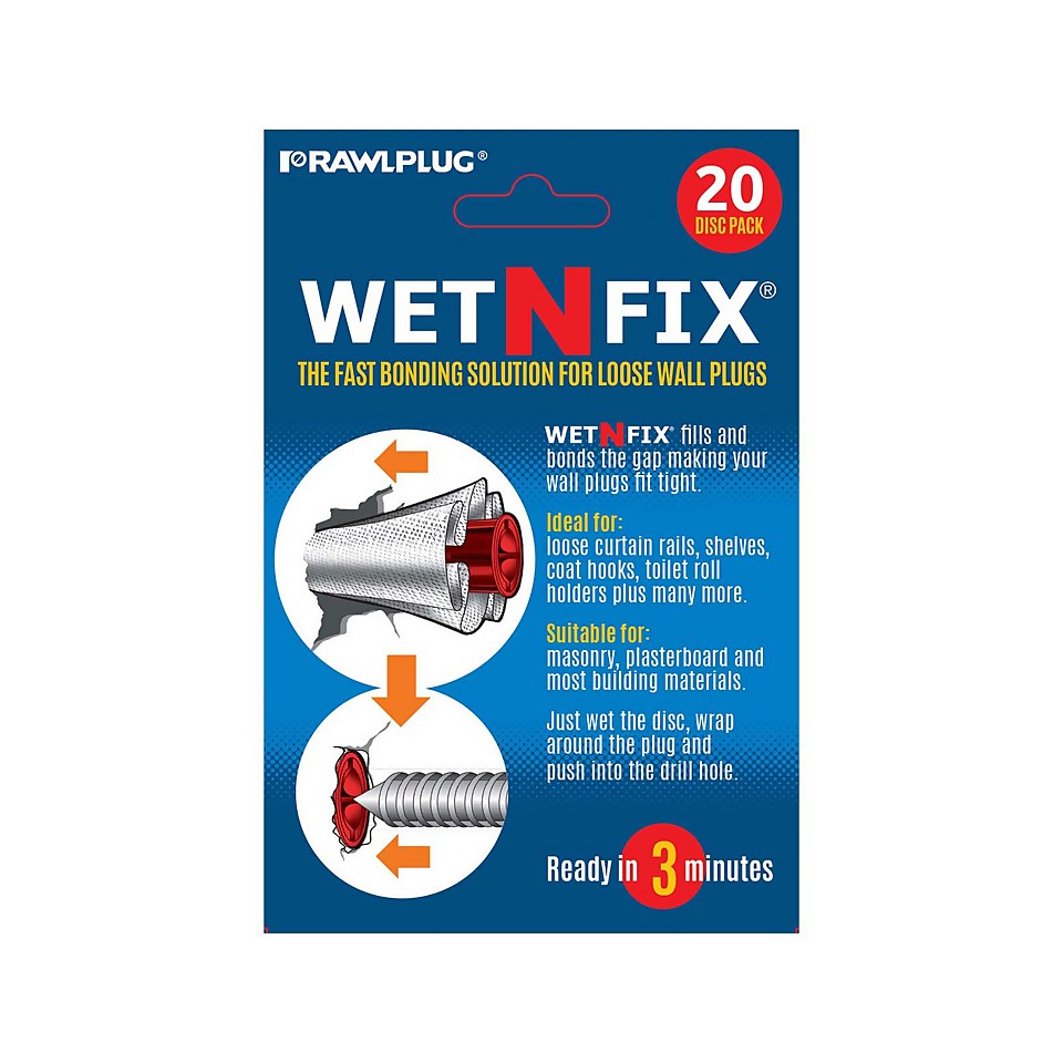 Rawlplug Wet n Fix Repair Pads - Pack of 20