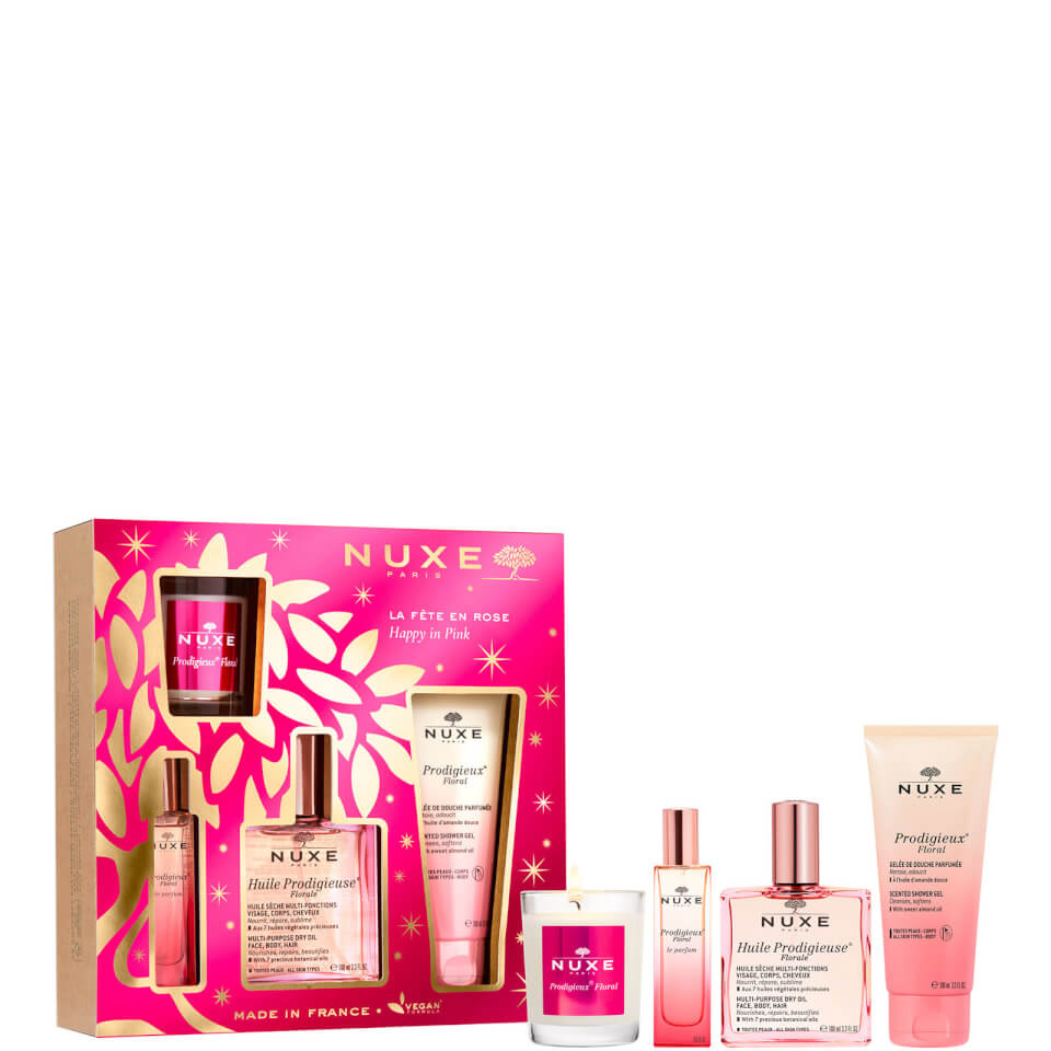 NUXE Huile Prodigieuse Floral Happy in Pink® Gift Set