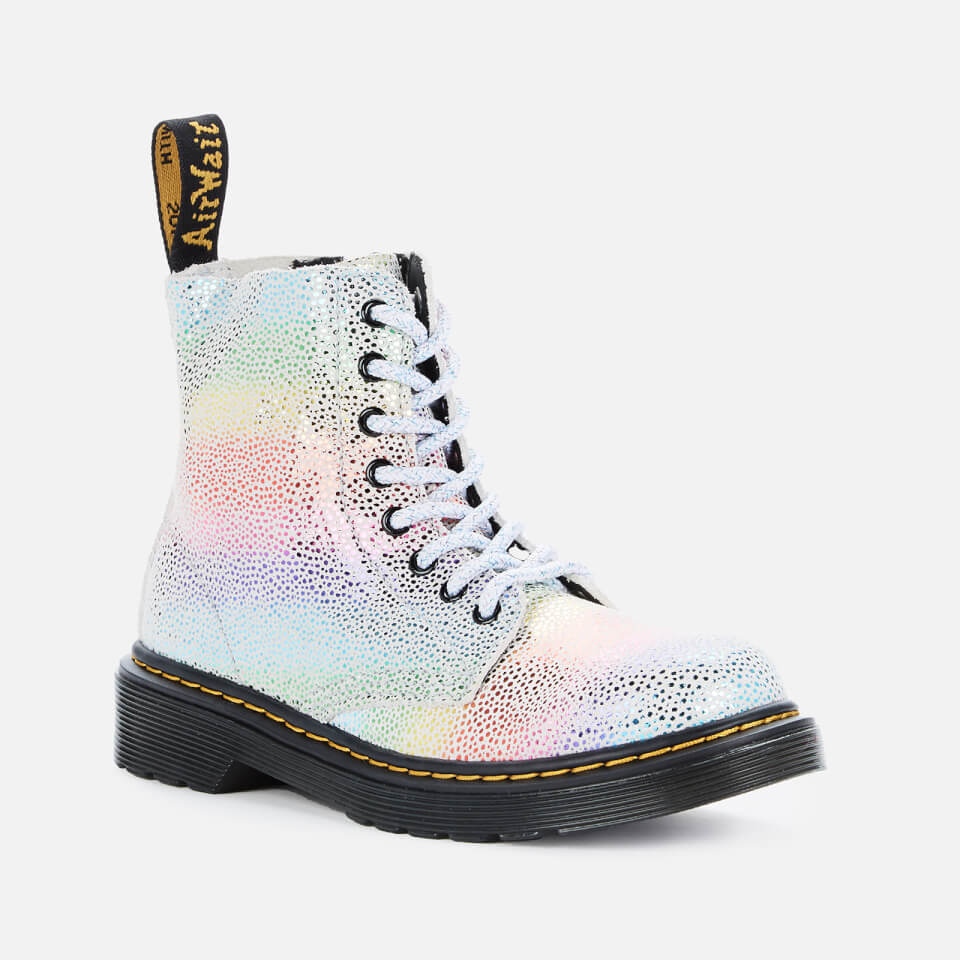 Dr. Martens Kids 1460 Pascal Lace Up Boots Rainbow Kidray UK 10 Kids Allsole