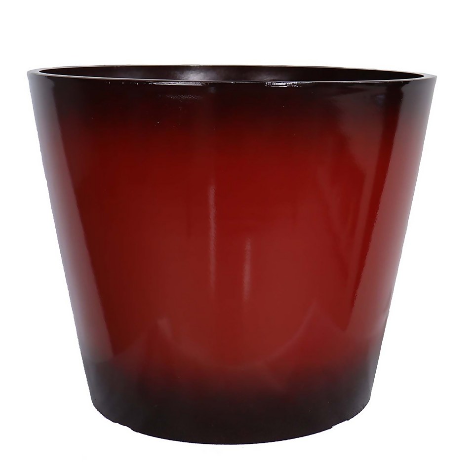 Glazed Finish Red Planter - 40cm