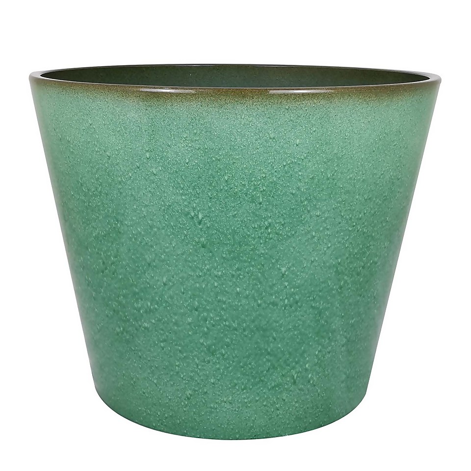 Glazed Finish Green Planter - 30cm