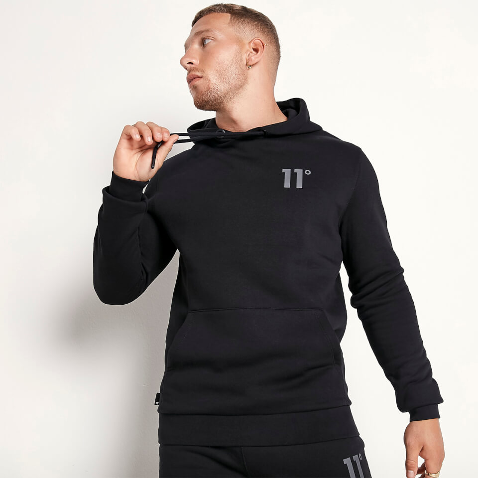 11 degrees black and gold hoodie on sale