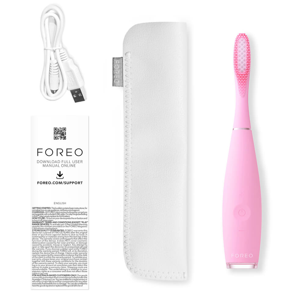 FOREO Issa 3 Ultra-Hygienic Silicone Sonic Toothbrush - Pearl Pink