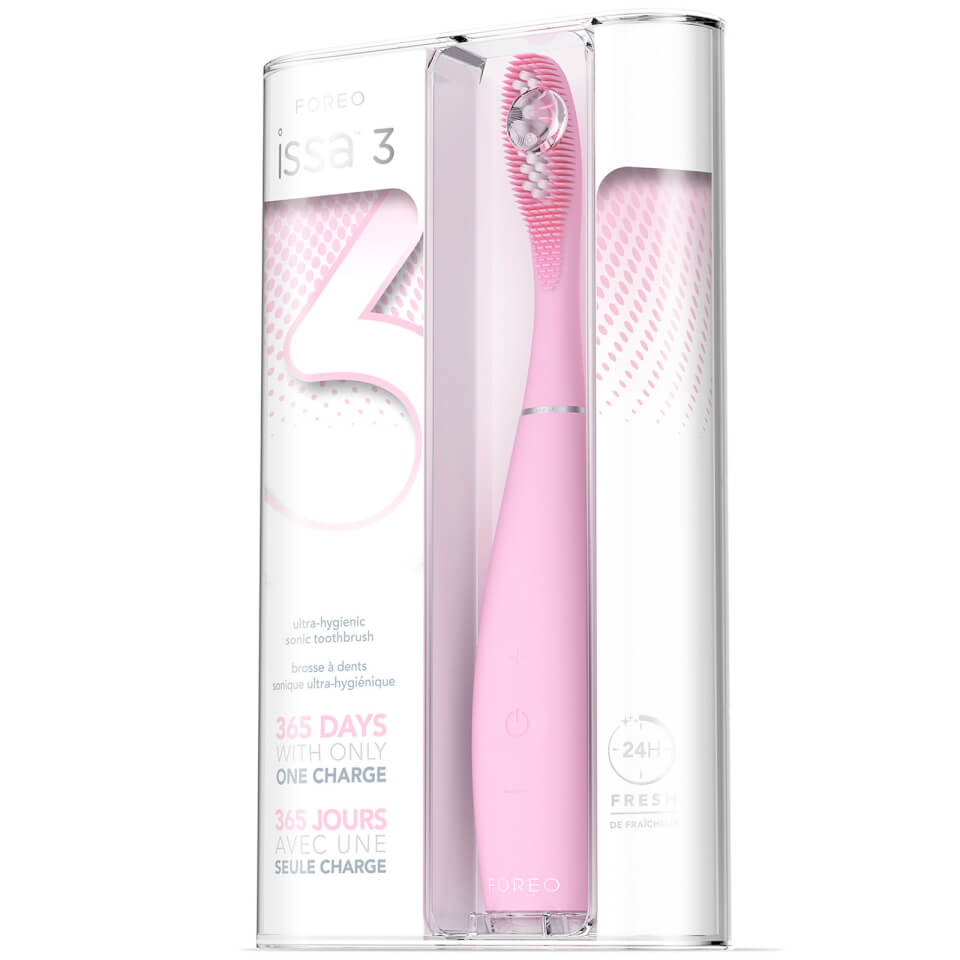FOREO Issa 3 Ultra-Hygienic Silicone Sonic Toothbrush - Pearl Pink