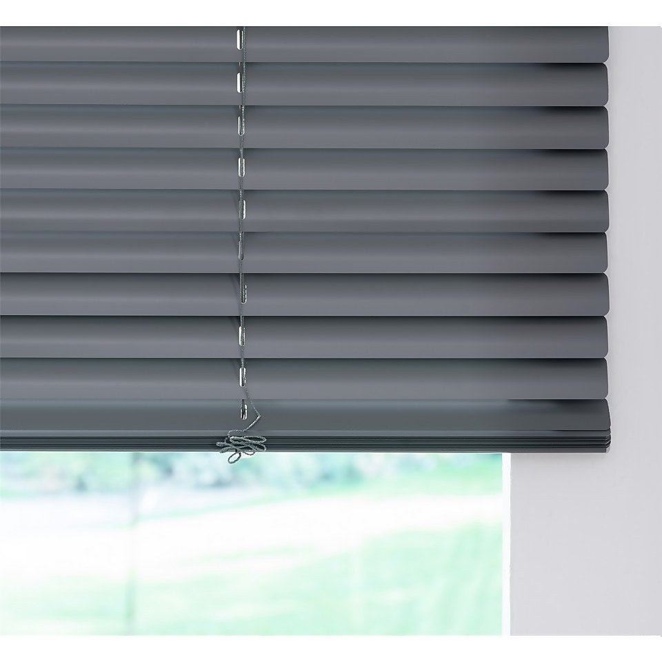 Aluminium Blind Charcoal 180x160cm Homebase