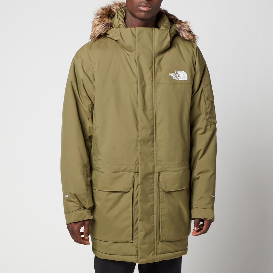 Olive green north face parka on sale