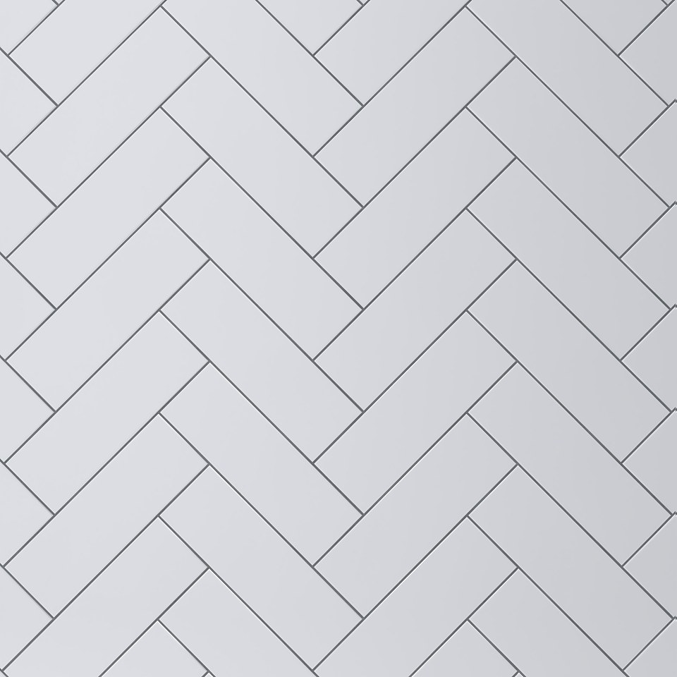 Camden White Ceramic Wall Tile 100 x 300mm - 0.45 sqm Pack