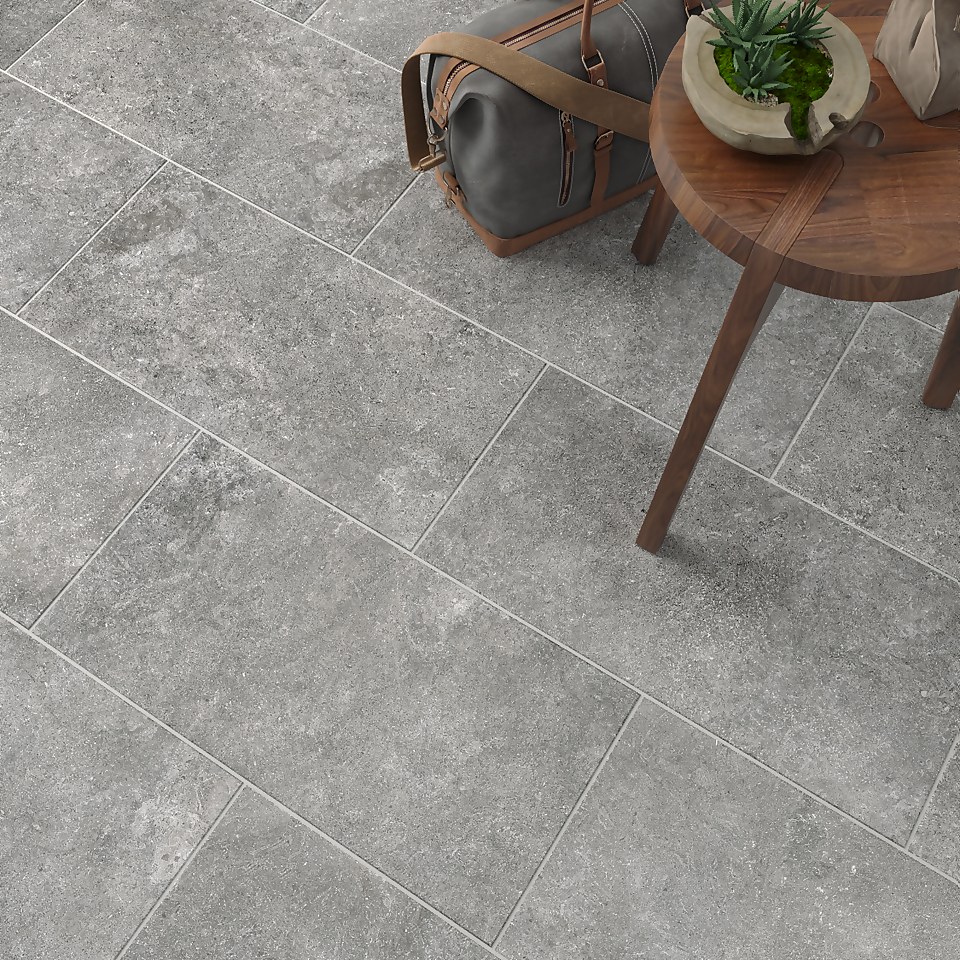 Palio Grey Ceramic Wall & Floor Tile 300 x 600mm