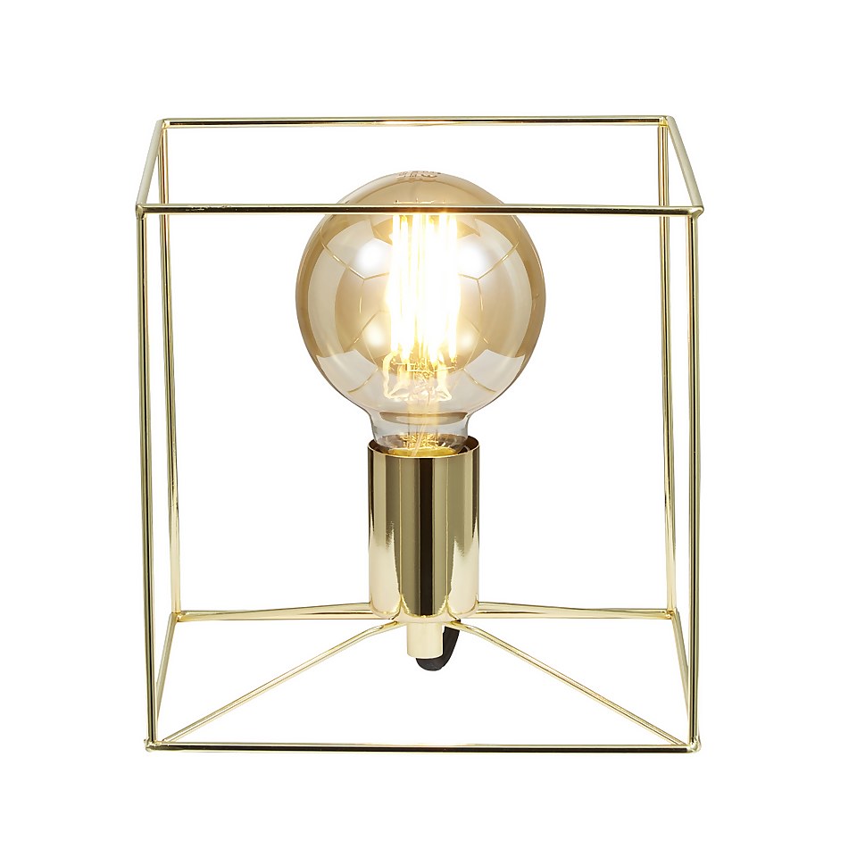 Edge Table Lamp - Polished Brass
