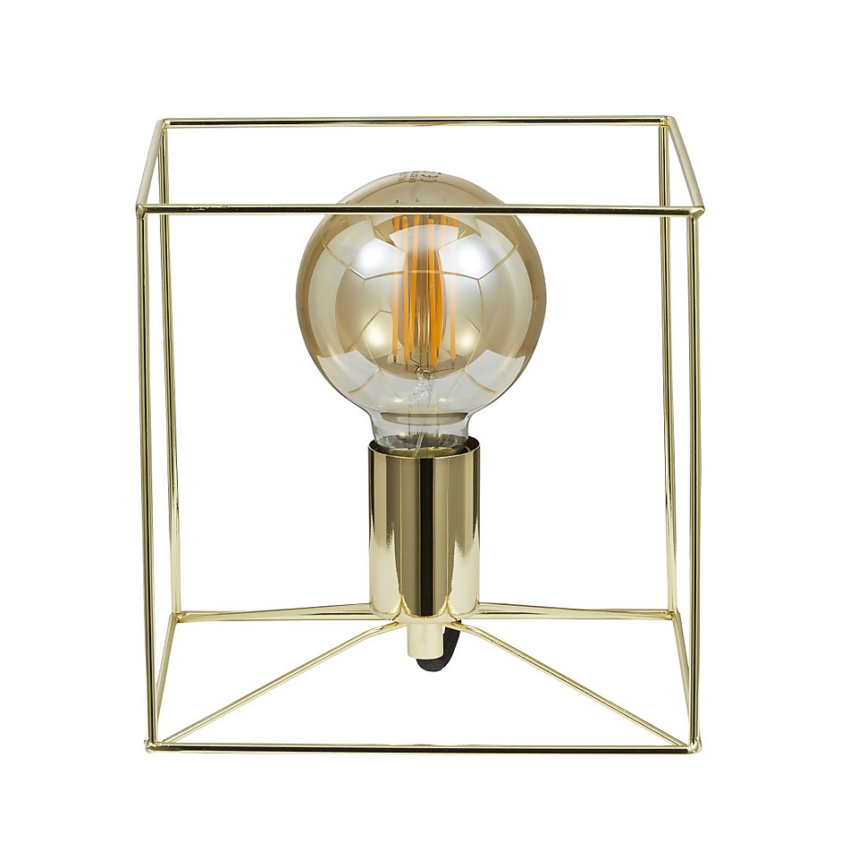 Edge Table Lamp - Polished Brass