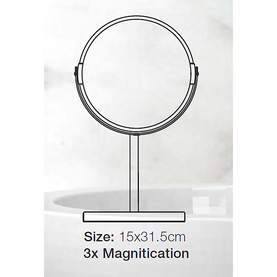 Freestanding Black Bathroom Mirror Homebase