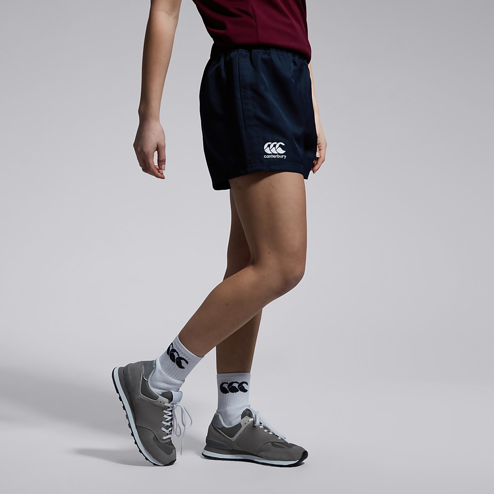 WOMENS PROFESSIONAL POLY SHORTS NAVY