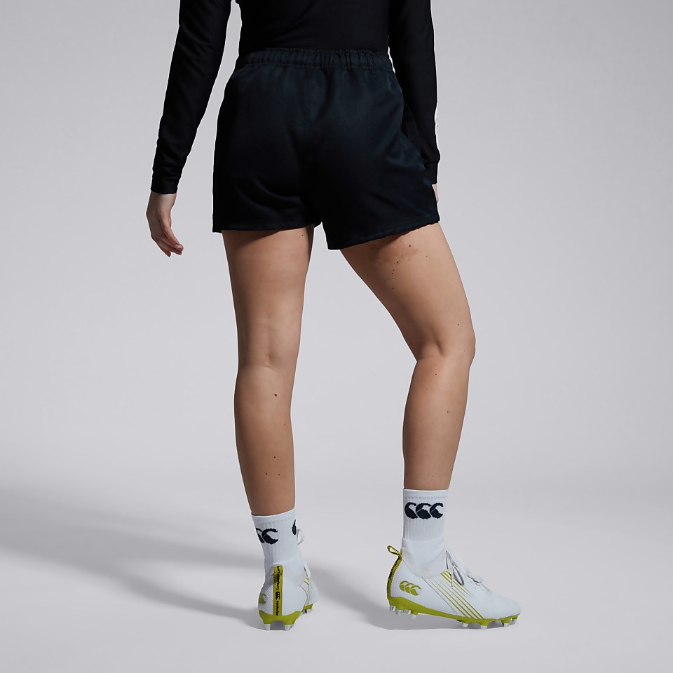 WOMENS PROFESSIONAL POLY SHORTS BLACK